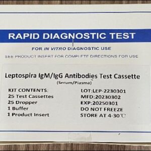 PRUEBA RÁPIDA  LEPTOSPIRA IgM/IgG MARCA  HWTAI BIO TEC SANTSAI INTERNATIONAL CO. LTDA.